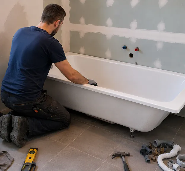 renovation salle de bain baignoire